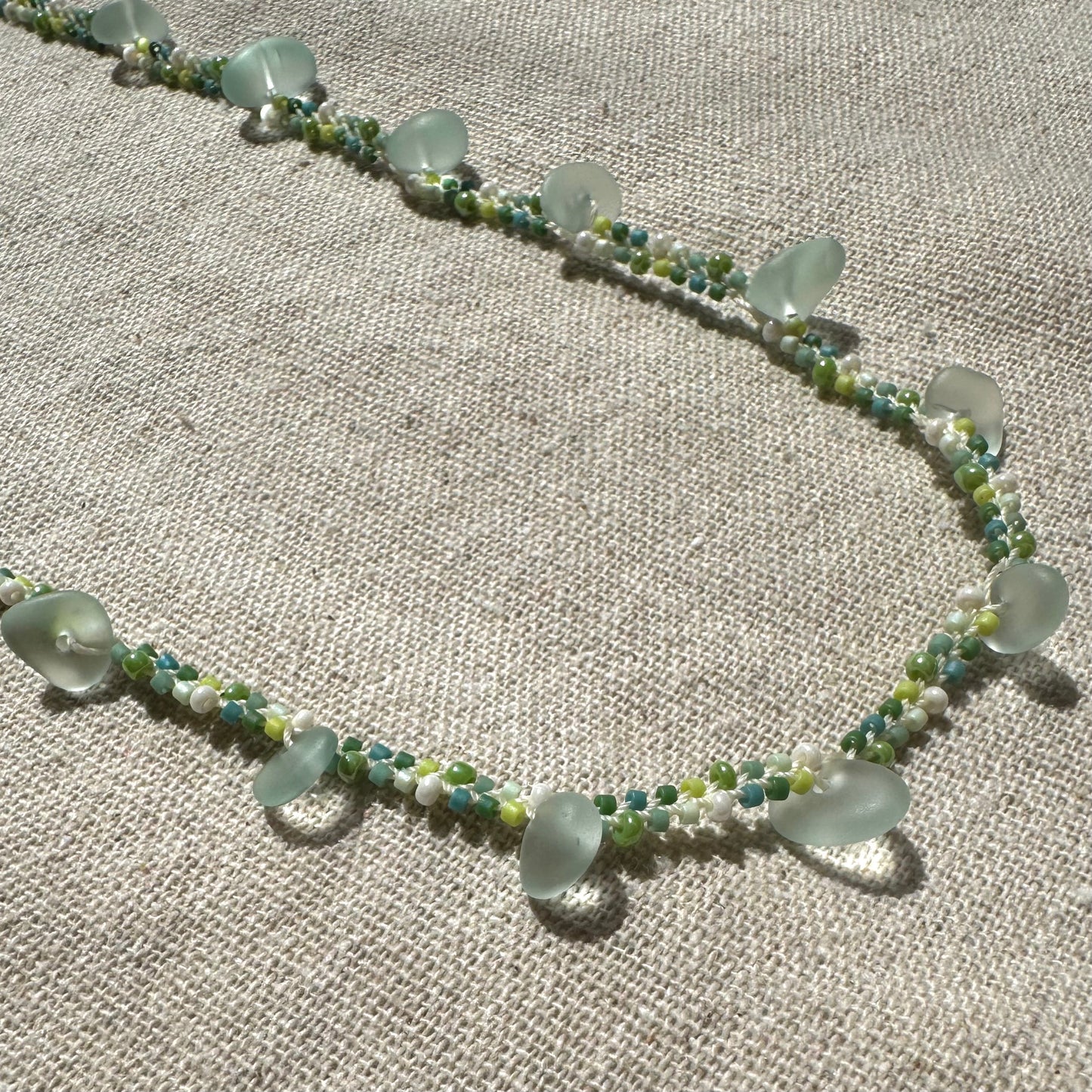 F.Woven Sea glass, weaving seas